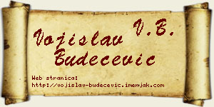 Vojislav Budečević vizit kartica
